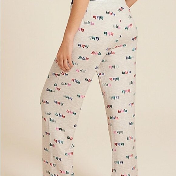 Maurices Fa La La Hacci Wide Leg Pajama Pants - 3X - Picture 2 of 6